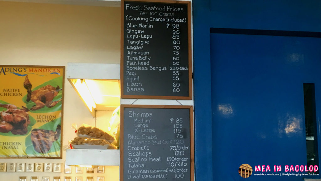 Ading's Pala-Pala Bacolod Menu | Mea in Bacolod