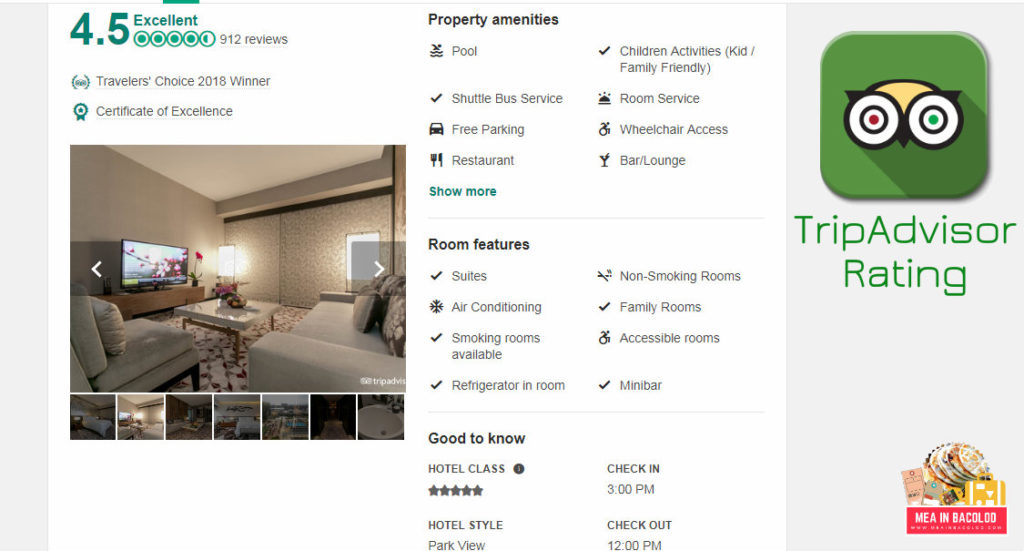 TripAdvisor Rating - Nobu Hotel Manila - Mea in Bacolod