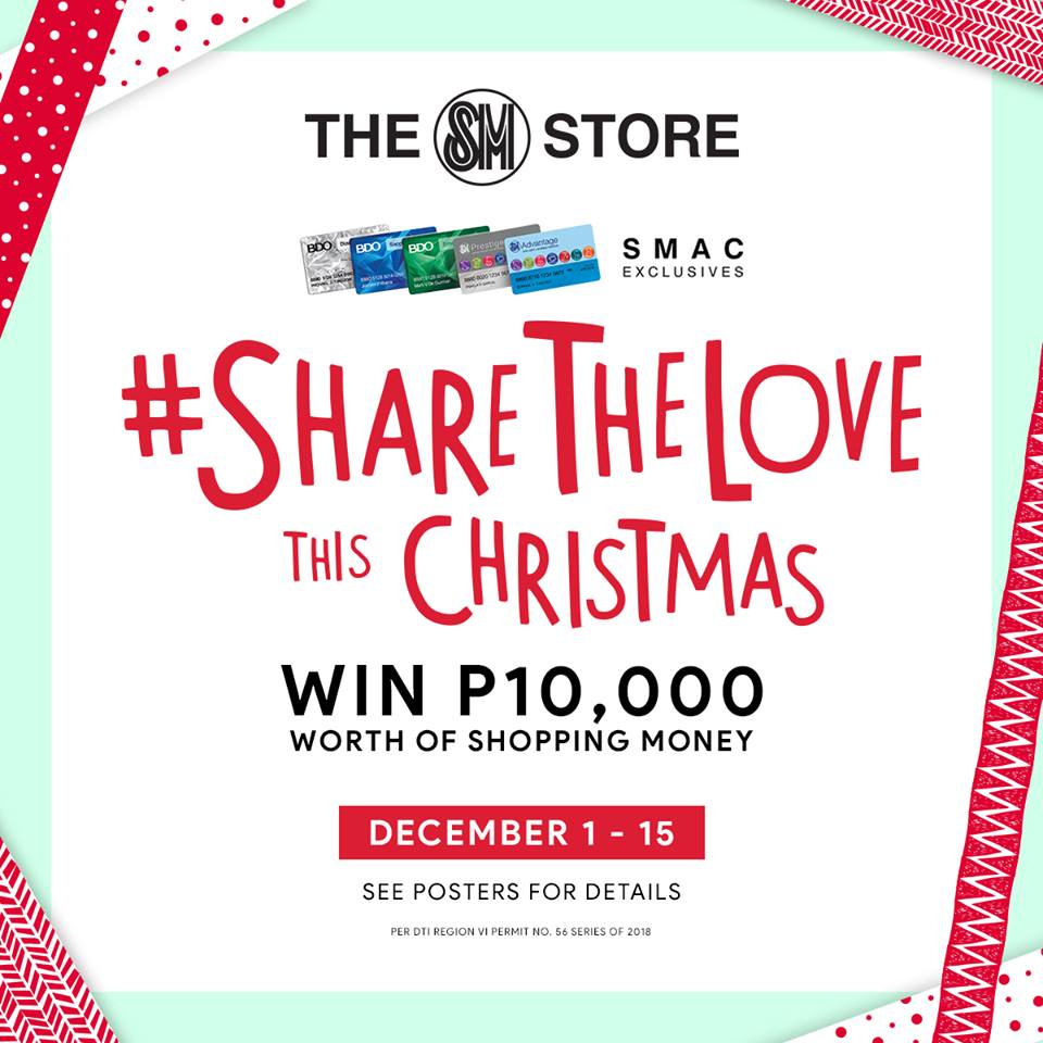 SM Department Store - Online Holiday Contest - Win Shopping Money | Mea in Bacolod