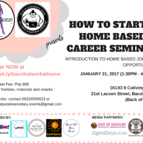 Home based career seminar to be held on January 21 | Mea in Bacolod